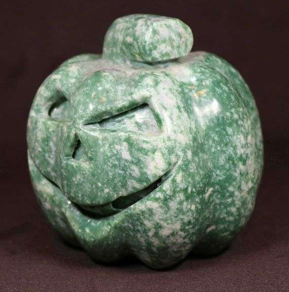 Menacing 4,830ct Hand Carved Pumpkin