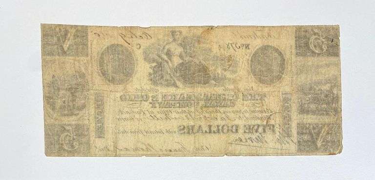 $5 Frederick Md C&O Canal 1840 Note