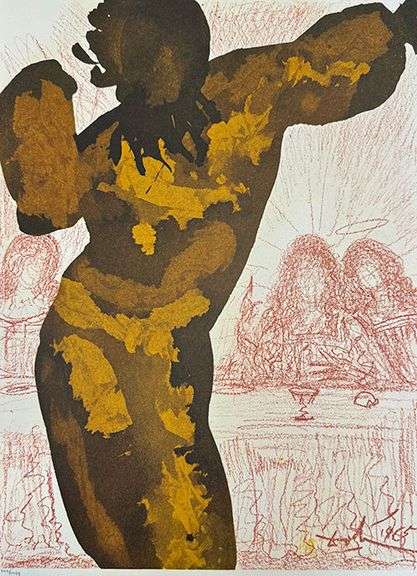 Highly Collectible and Rare Salvador Dali Original Llithograph from the 'Biblia Sacra' Suite