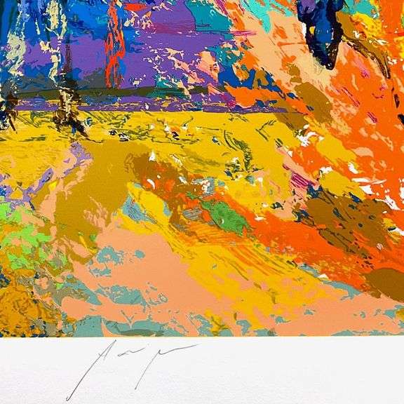 Adriano, World Champion Bull Rider by LeRoy Neiman