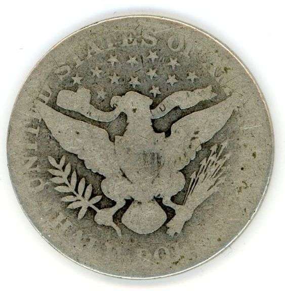 1909 Barber Silver Half Dollar