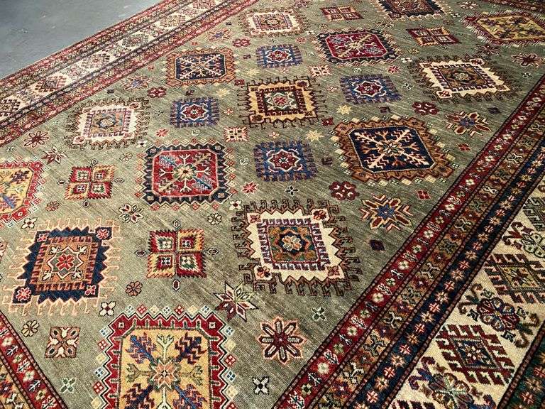 EXQUISITE FINE SUPER KAZAK RUG 8'.3"x10'.2"
