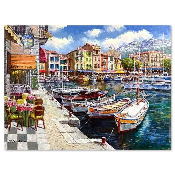 Cafe in Cassis by Sam Park