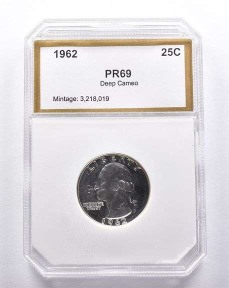 PR69 Deep CAM 1962 Washington Quarter PCI
