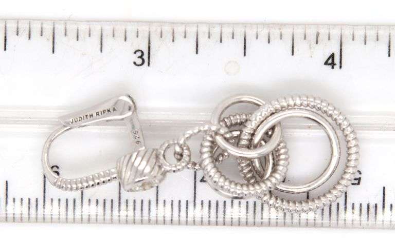 2 Pairs of Judith Ripka earrings in 925 sterling silver