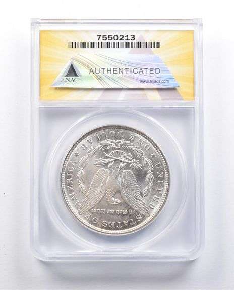 MS63 1887 Morgan Silver Dollar VAM-5 DBL DT Top 100 ANACS