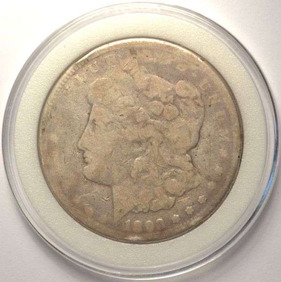 1893-CC Morgan Silver Dollar, Circulated.