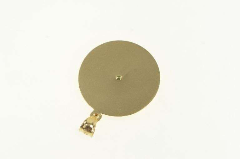 14K Yellow Gold Virgin Mother Mary Christian Faith Charm/Pendant