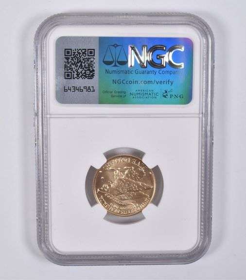 MS70 1995-W $5 Olympic Torch Runner Gold Commemorative NGC