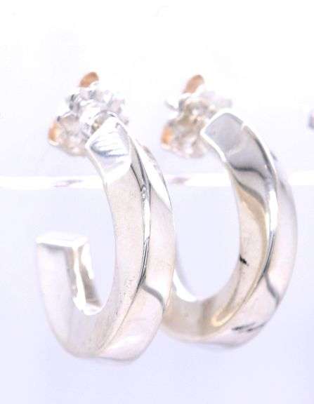 Tiffany & Co small twisted hoop earrings