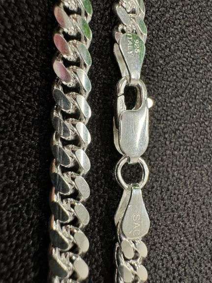 Sterling Silver Solid Miami Cuban Link Chain 5.7mm 925 Italy Heavy Curb Necklace 20" Inch