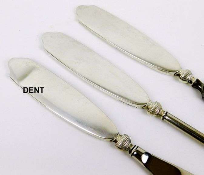 Vintage Sterling 3 Piece Vanity Set