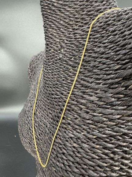 10k Yellow Gold Solid Franco Wheat Rope Chain 1mm Necklace 16"