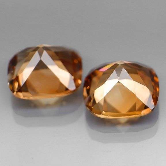 Beautifully matched 8.89ct Imperial Topaz pair
