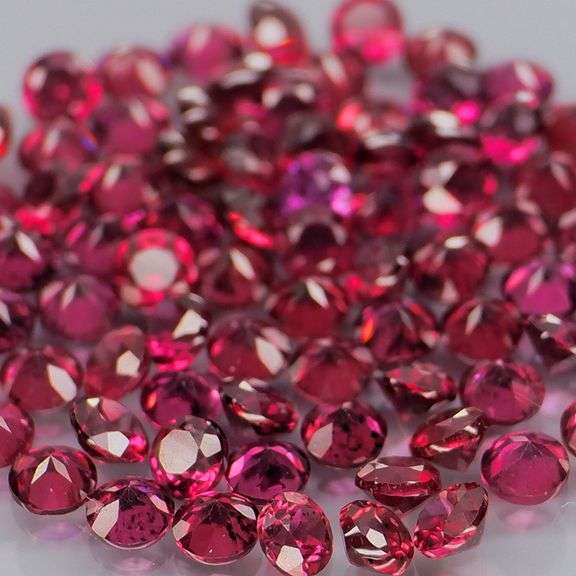 Ravishing 5.65ct rich red Rhodolite Garnet set