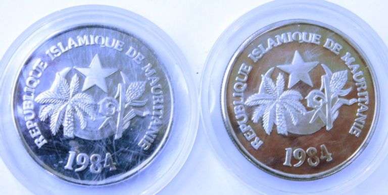 2 - 1984 International Games 500 Ouguiya Coins