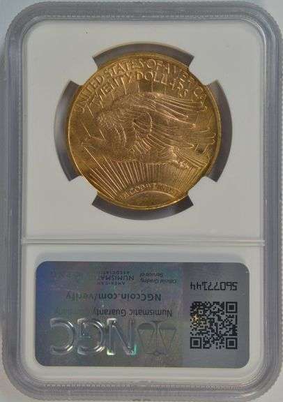 Nearly Gem BU 1922 $20 Liberty Gold Piece. NGC MS64