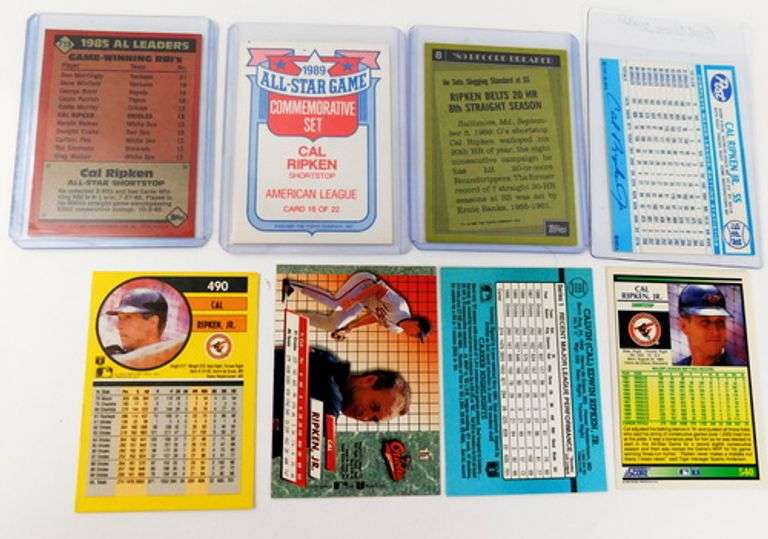 8 Cal Ripken, Jr. Baseball Cards