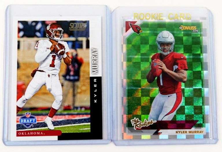 2 Kyler Murray Rookie Football Cards