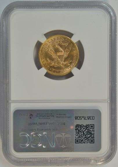 Stunning Choice BU 1900 US $5 Liberty Gold Piece. NGC MS63