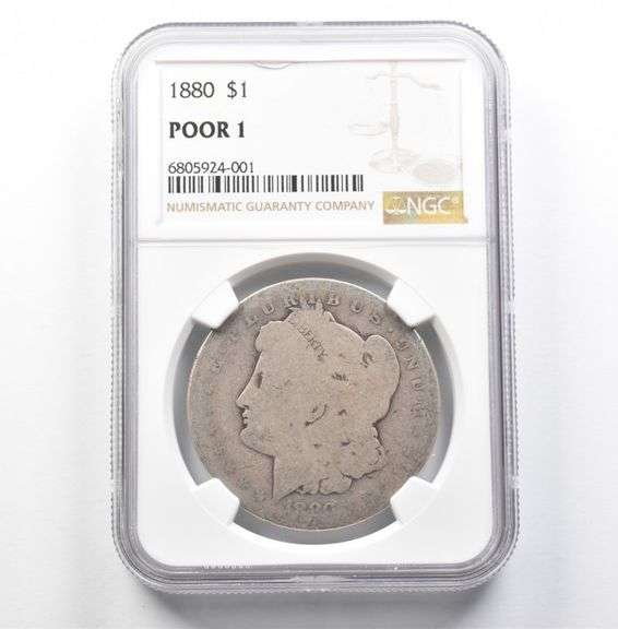 1880 Morgan Silver Dollar Poor 1 NGC Lowball
