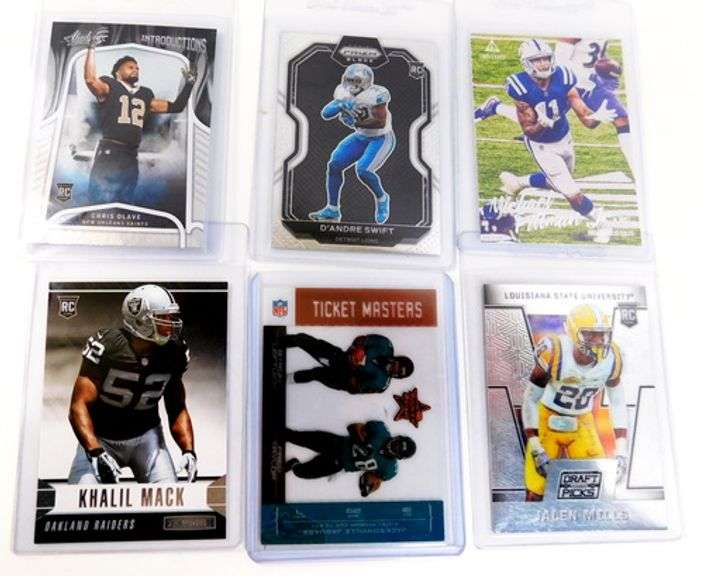 6 Rookie Football Cards