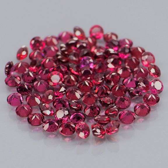 Ravishing 5.65ct rich red Rhodolite Garnet set