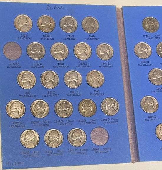 Jefferson Nickels 1938-1958 Complete