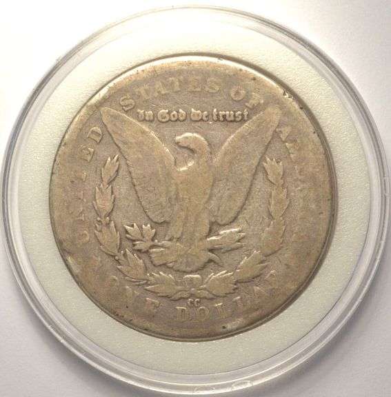 1893-CC Morgan Silver Dollar, Circulated.