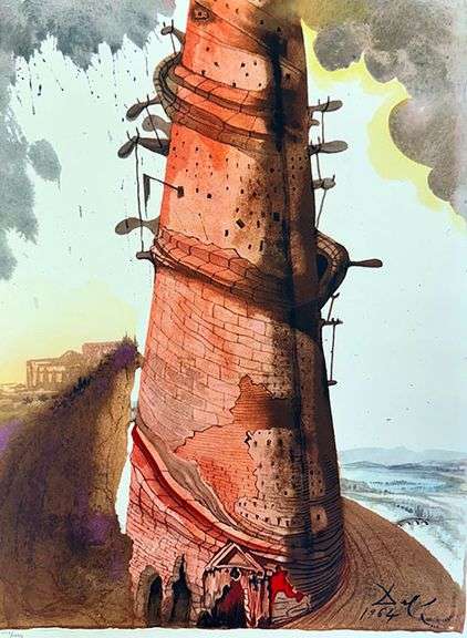 Highly Collectible and Rare Salvador Dali Original Llithograph from the 'Biblia Sacra' Suite