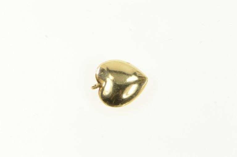 14K Yellow Gold Heart Love Symbol Classic Vintage Charm/Pendant