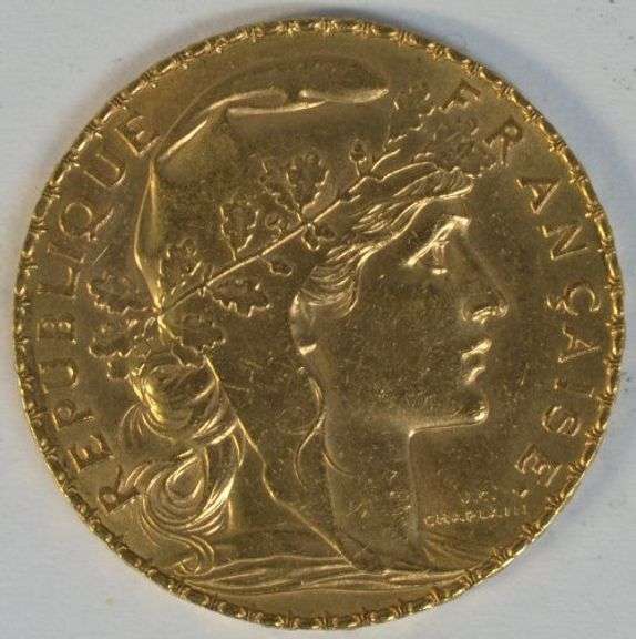 Choice BU 1912 France 20 Francs Gold 'Rooster'