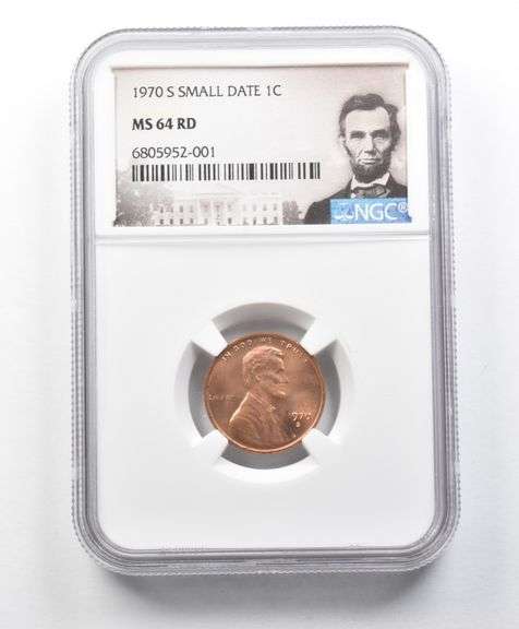 MS64 RD 1970-S Small Date Lincoln Memorial Cent NGC