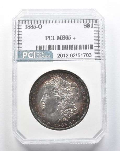 1885-O Morgan Silver Dollar MS65+ PCI Beautifully Toned