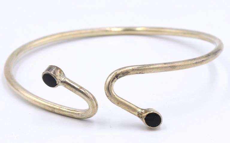 Vintage 925 sterling silver lot of 3 cuff bangles