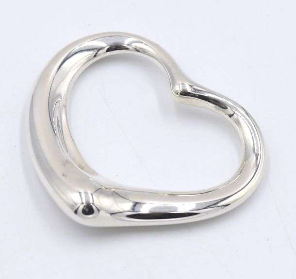 Tiffany & Co Elsa Peretti large open heart pendant