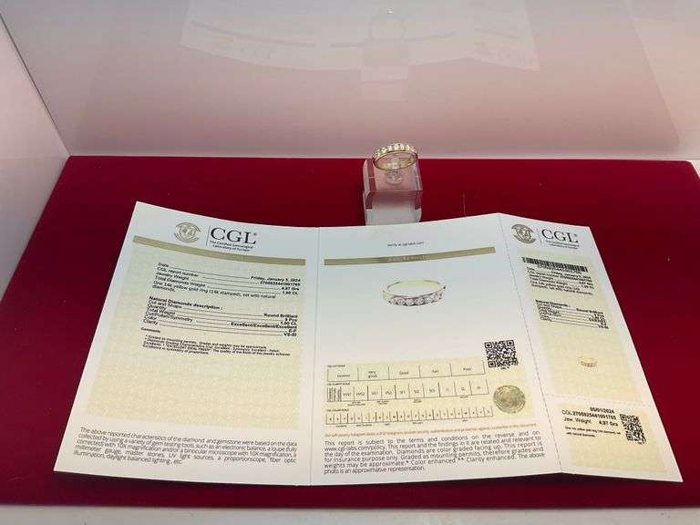 CERTIFIED BRAND NEW 14K GOLD DIAMOND BAND