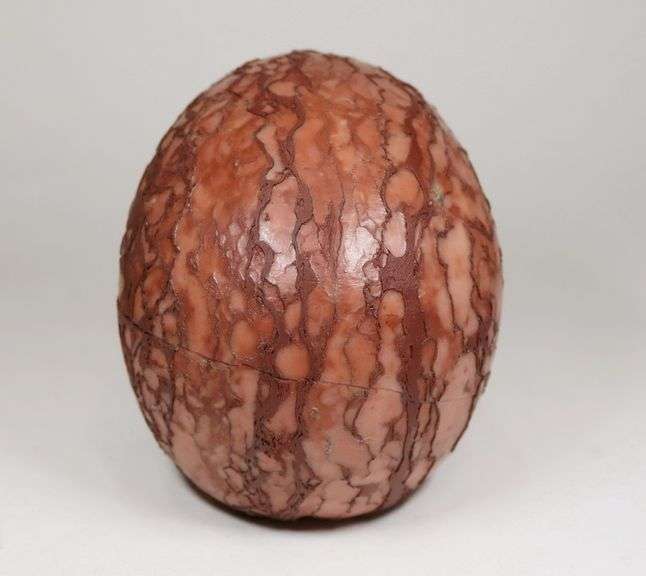 Naturally textured! 6,400ct Art Jasper Skull Carving