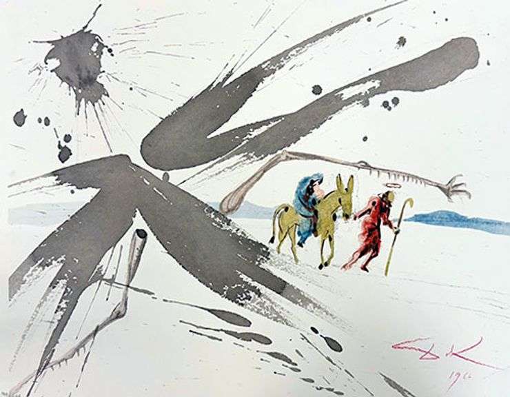 Highly Collectible and Rare Salvador Dali Original Llithograph from the  'Biblia Sacra' Suite