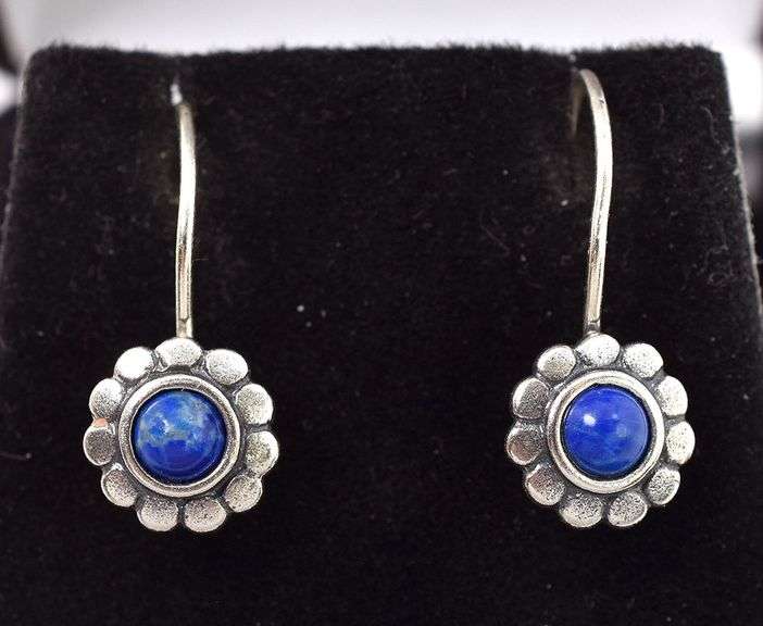 Perfect 925 Sodalite Gemstone Dangle Earrings