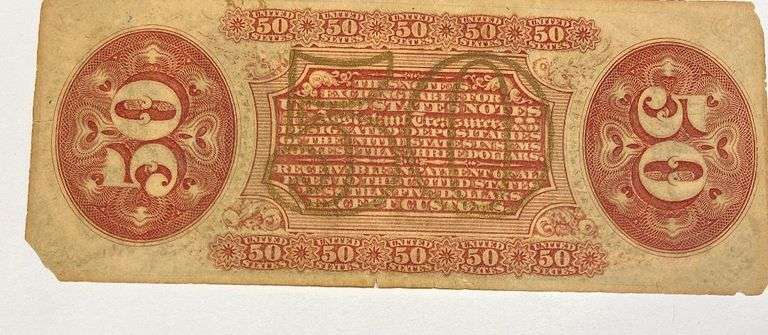 50 Cent Fractional Currency Note