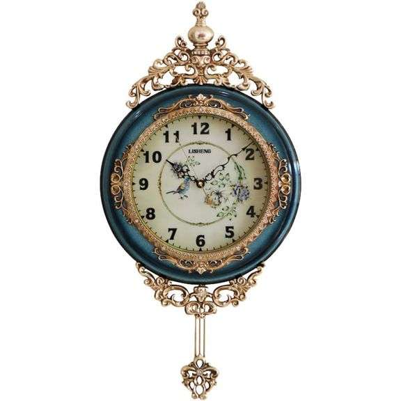 Hand Painted Grandfather Wall Clock