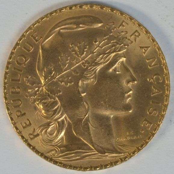 Super choice BU 1912 France 20 Francs Gold 'Rooster'