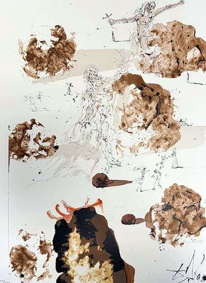 Highly Collectible and Rare Salvador Dali Original Llithograph from the  'Biblia Sacra' Suite