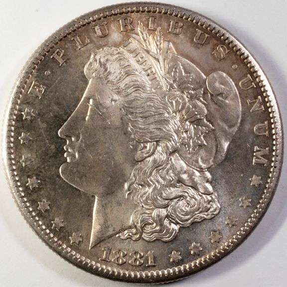 1891 S White BU Morgan Dollar