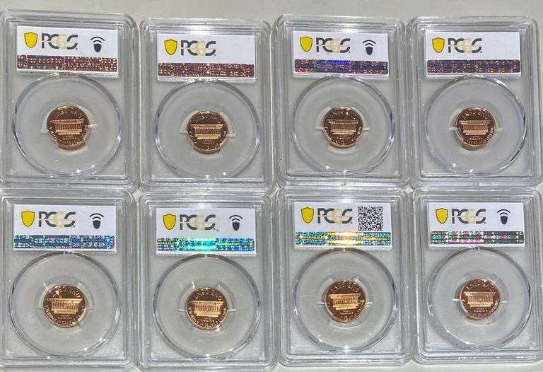 8 PCGS PR 69 Red Deep Cameo Memorial Lincoln Cents