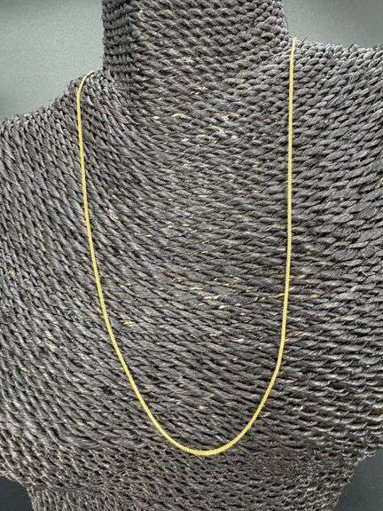 10k Yellow Gold Solid Franco Wheat Rope Chain 1mm Necklace 16"
