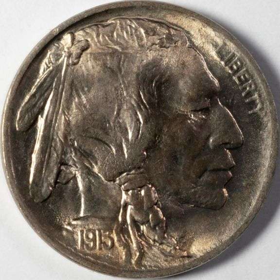 Gem BU 1913 Raised Mound Buffalo Nickel