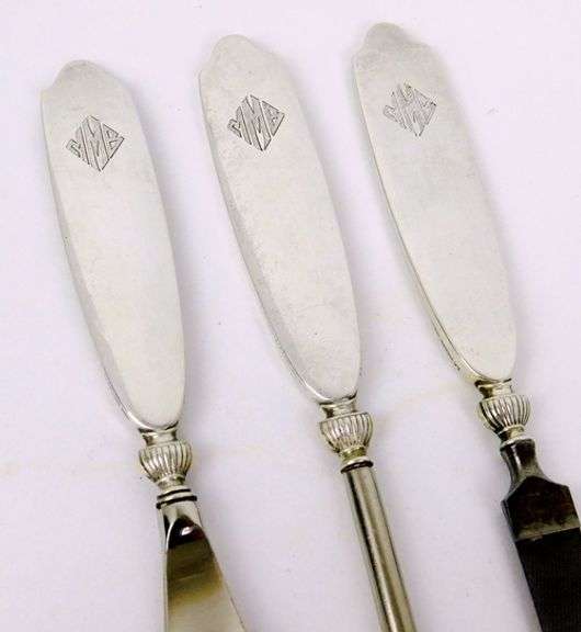 Vintage Sterling 3 Piece Vanity Set