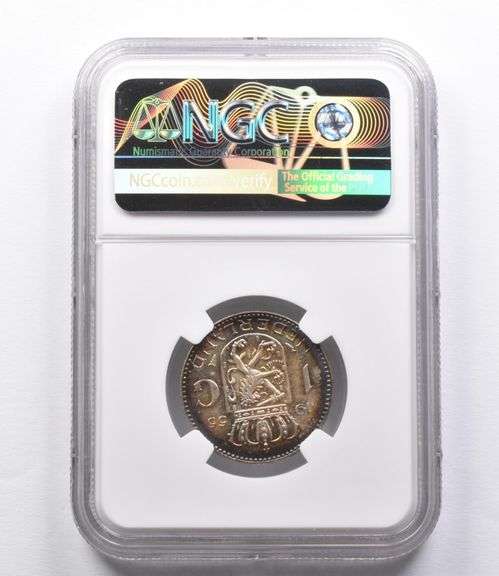 MS66 1955 Netherlands Gulden NGC Beautifully Toned